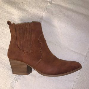 Brown booties size 9